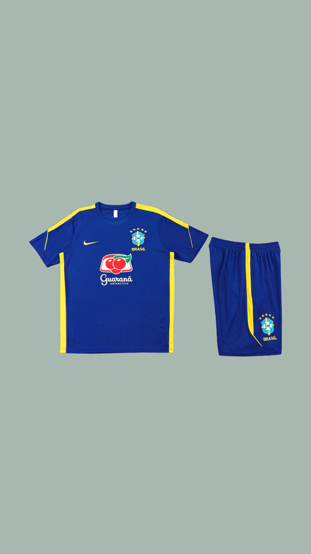 Maillot + short Brésil bleu