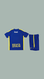Maillot + short Brésil bleu