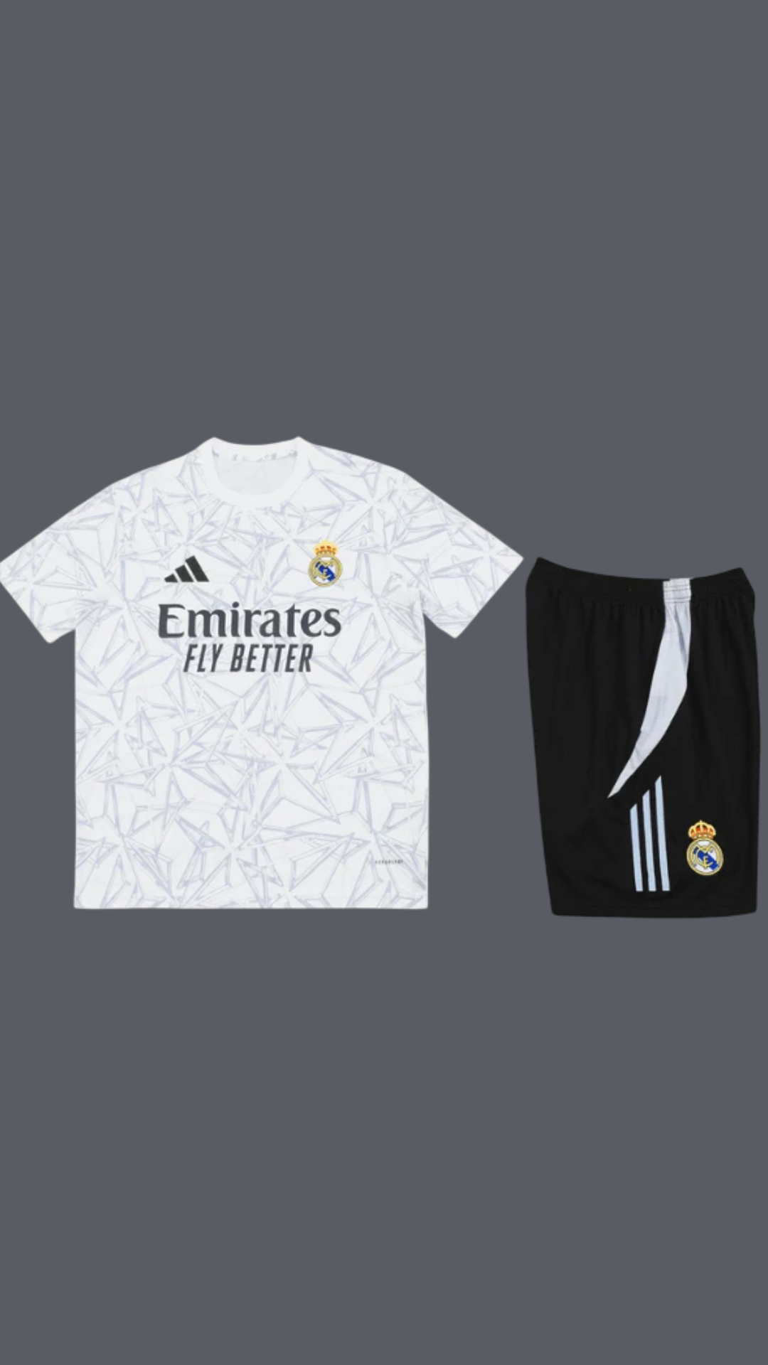Maillot + Short Real Madrid Blanc